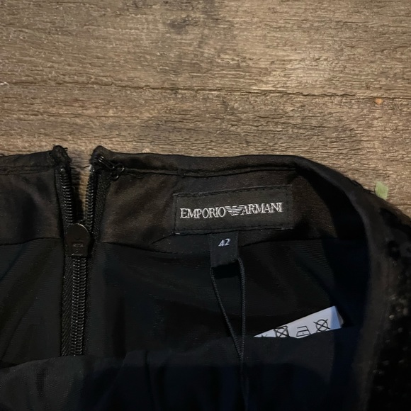 Emporia Armani black sequence skirt size 42 NWT ($425). I am open to negotiating - Picture 2 of 5